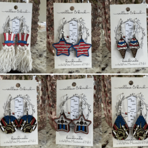 Willow and Birch Patriotic Earrings