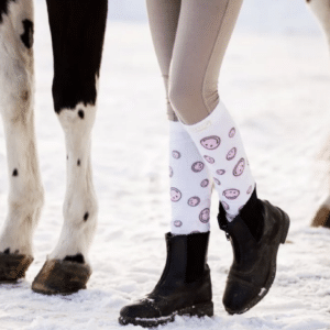 Lettia Smiley Boot Socks nylon spandex blend