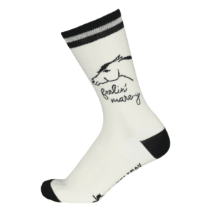Dapplebay Knit Crew Socks Feelin' Mare-y in knit design