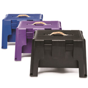 KD-164 Grooming Stool | 3-in-1 Barn Step, Seat & Storage Box