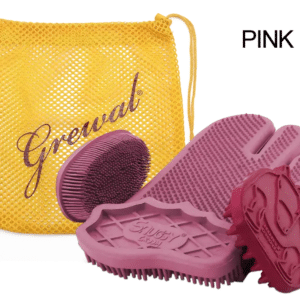 Grewal Equestrian Grooming Kit Bundle with brushes and mesh bag