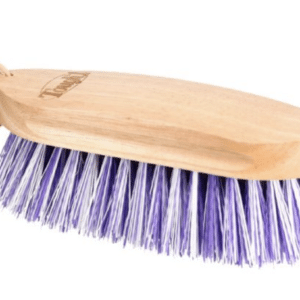 Tough1 Wood Block Medium Bristle Brush with wooden handle and medium bristles