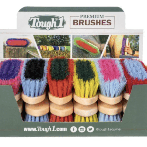 Tough1 Premium Medium Bristle Brush for horse grooming