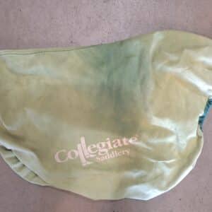 Collegiate Saddlery Cotton Saddle Cover protecting a horse saddle