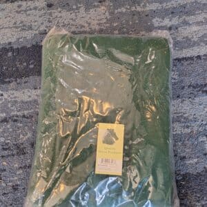 Quality Horse Products fleece quarter sheet in hunter green with navy trim