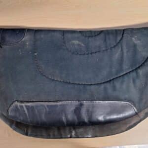 Contoured Western Barrel Saddle Pad 25 inch with anatomical spine and barrel-specific cut