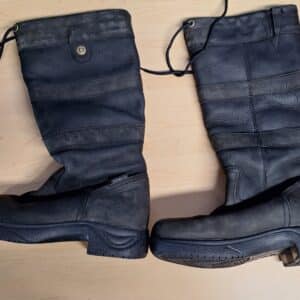 Dublin River Leather Tall Riding & Country Boots women's size 6.5 black