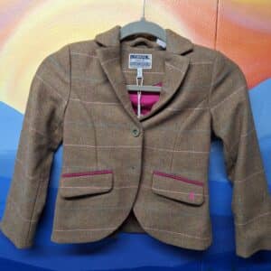 Joules Boldly British Girls Tweed Blazer Jacket Size 6Y