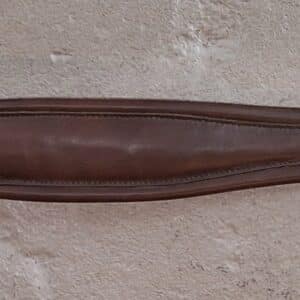 Courbette Padded Brown Leather Anatomical English Overlay Girth, 54"