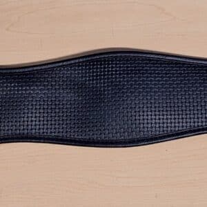 Horse Fare Dressage PVC Girth 35.5 inch black with stainless steel buckles