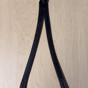 Brown leather running martingale attachment for horse breastplate