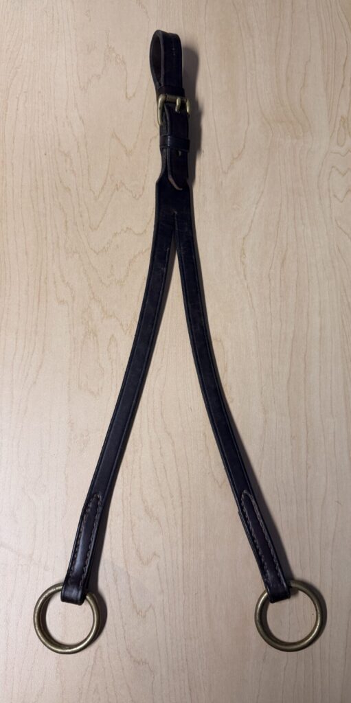 New Products 6 Brown leather running martingale attachment for horse breastplate