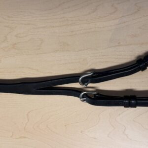 Running Martingale Attachment Horse in black with adjustable buckles
