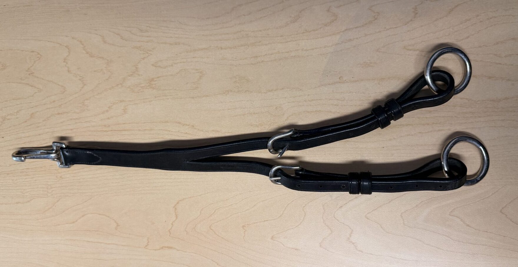 Running Martingale Attachment, Horse 1 Running Martingale Attachment Horse in black with adjustable buckles