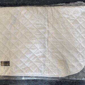 Canterbury white 35x28 English saddle blanket