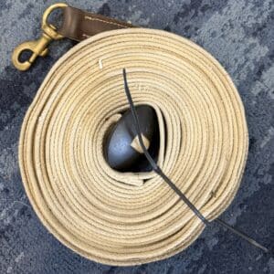 Dover Saddlery Premium Cotton Horse Lunge Line with Rubber Stopper, 25'