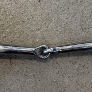 Classic Stainless Steel Jointed Eggbutt Snaffle Bit, 6"
