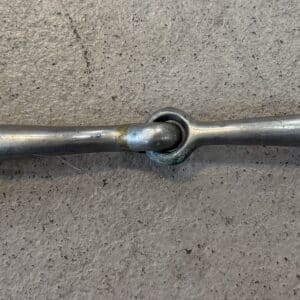 Stainless Steel Single-Jointed Loose Ring Snaffle Bit, 5.75"