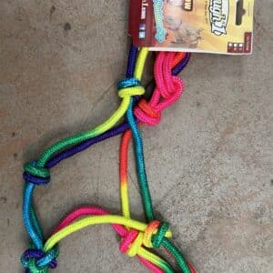 Tough1 Rainbow Rope Halter for Mini Horses
