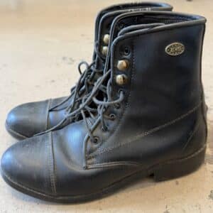 Size 3 EquiStar Childs All-Weather Laced Paddock Boot