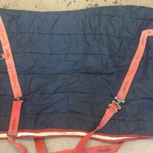 WeatherBeeta Red and Blue Stable Sheet 74 inch used condition
