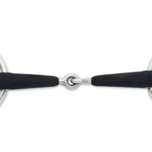 Centaur Ecopure Jointed Loose Ring Snaffle bit with natural rubber and stainless steel