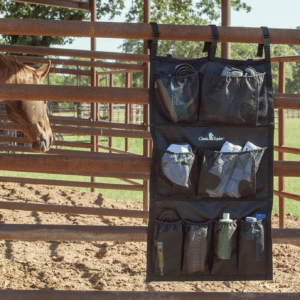 Classic Equine Hanging Groom Case with mesh pockets and hanging straps