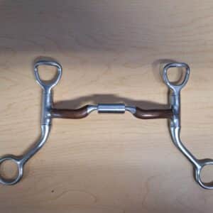 Myler HBT Shank Ported Barrel Western Curb Bit, 5"