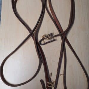 Vintage Leather Spilt Reins 8ft in excellent condition