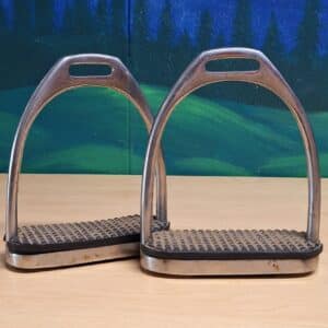 Classic Stainless Steel English Stirrup Irons, 4.5"