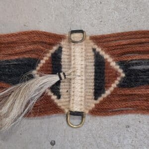 Hand-Woven Mohair Western Saddle Cinch, 26"