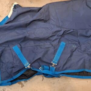 Squire Lightweight Equine Rain Sheet Turnout Sheet Navy Blue 72 inch