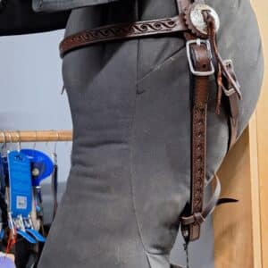 Circle Y of Yoakum Tooled Leather Western Headstall, Horse
