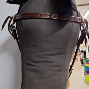 Circle Y of Yoakum Tooled Leather Western Headstall, Horse