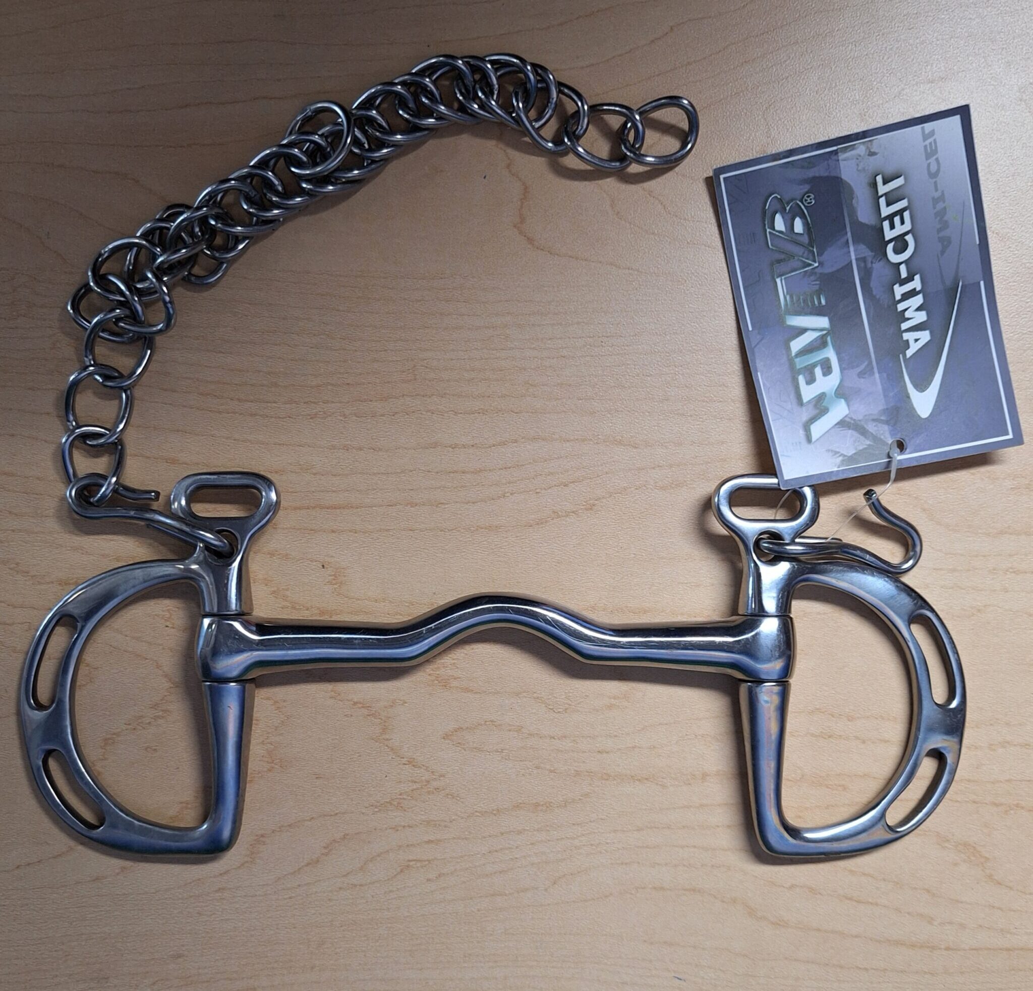 Metalab Ami-Cell Uxeter Kimberwick Bit With Curb Chain, 5&Quot; 1 Metalab Ami-Cell Uxeter Kimberwick Bit with Curb Chain, 5"