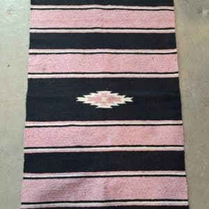 Handwoven Navajo-Style Saddle Rug