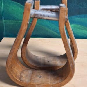 Vintage Wooden Western Stirrups, 5"