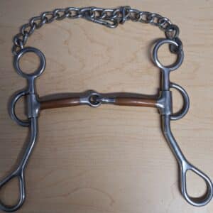 Argentine Copper Mouth Snaffle Shank Bit, 4.75"