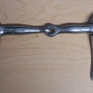 Stainless Steel Jointed Half-Cheek Snaffle Driving Bit, 5"