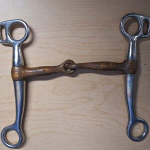 Stainless Steel Tom Thumb Single-Jointed Bit w/Sweet Iron Mouthpiece, 4.5"