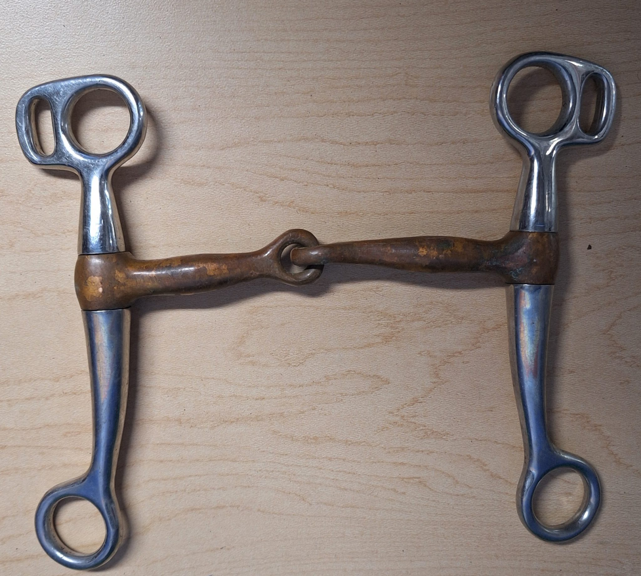 Stainless Steel Tom Thumb Single-Jointed Bit W/Sweet Iron Mouthpiece, 4.5&Quot; 1 Stainless Steel Tom Thumb Single-Jointed Bit w/Sweet Iron Mouthpiece, 4.5"