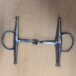 Classic Stainless Steel Single-Jointed Full Cheek Snaffle Bit, 5"