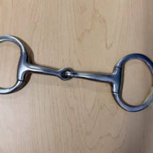Classic Stainless Steel Single-Jointed Eggbutt Snaffle Bit, 4.75"