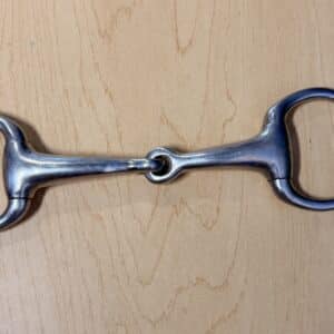 Classic Stainless Steel Single-Jointed Eggbutt Snaffle Bit, 5"