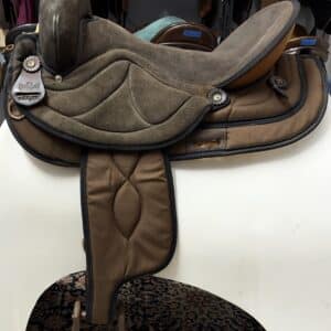 Big Horn Suede Trail Saddle, 17", FQHB